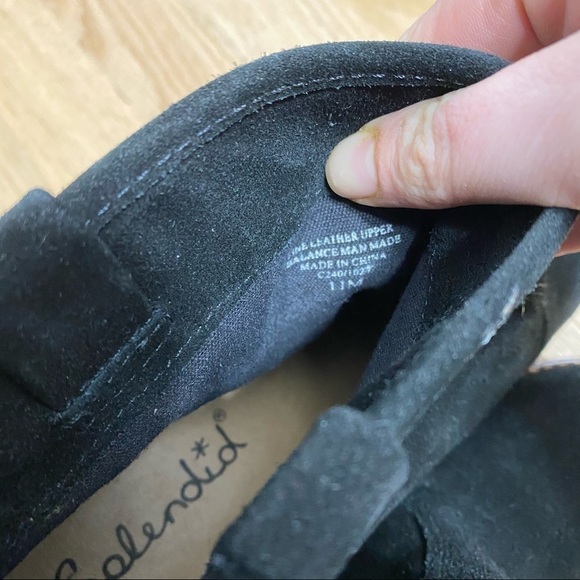 Splendid Suede Black Heel Boots Sz 11 Women’s - Picture 6 of 7